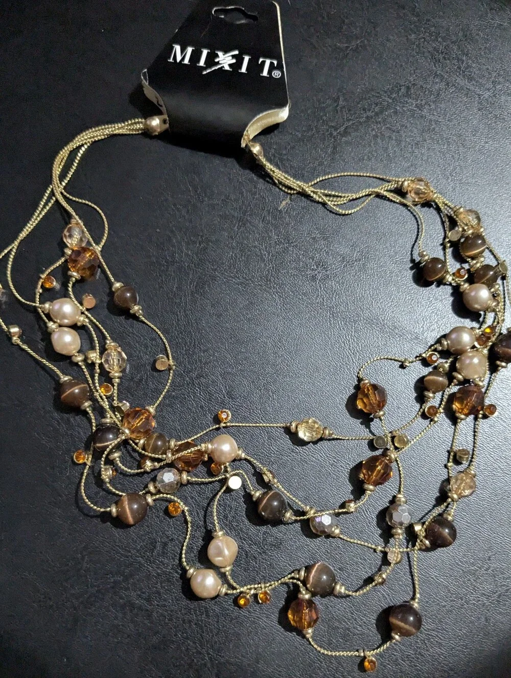Brand New Mixit 5-Strand Layered Beaded Necklace – NWT